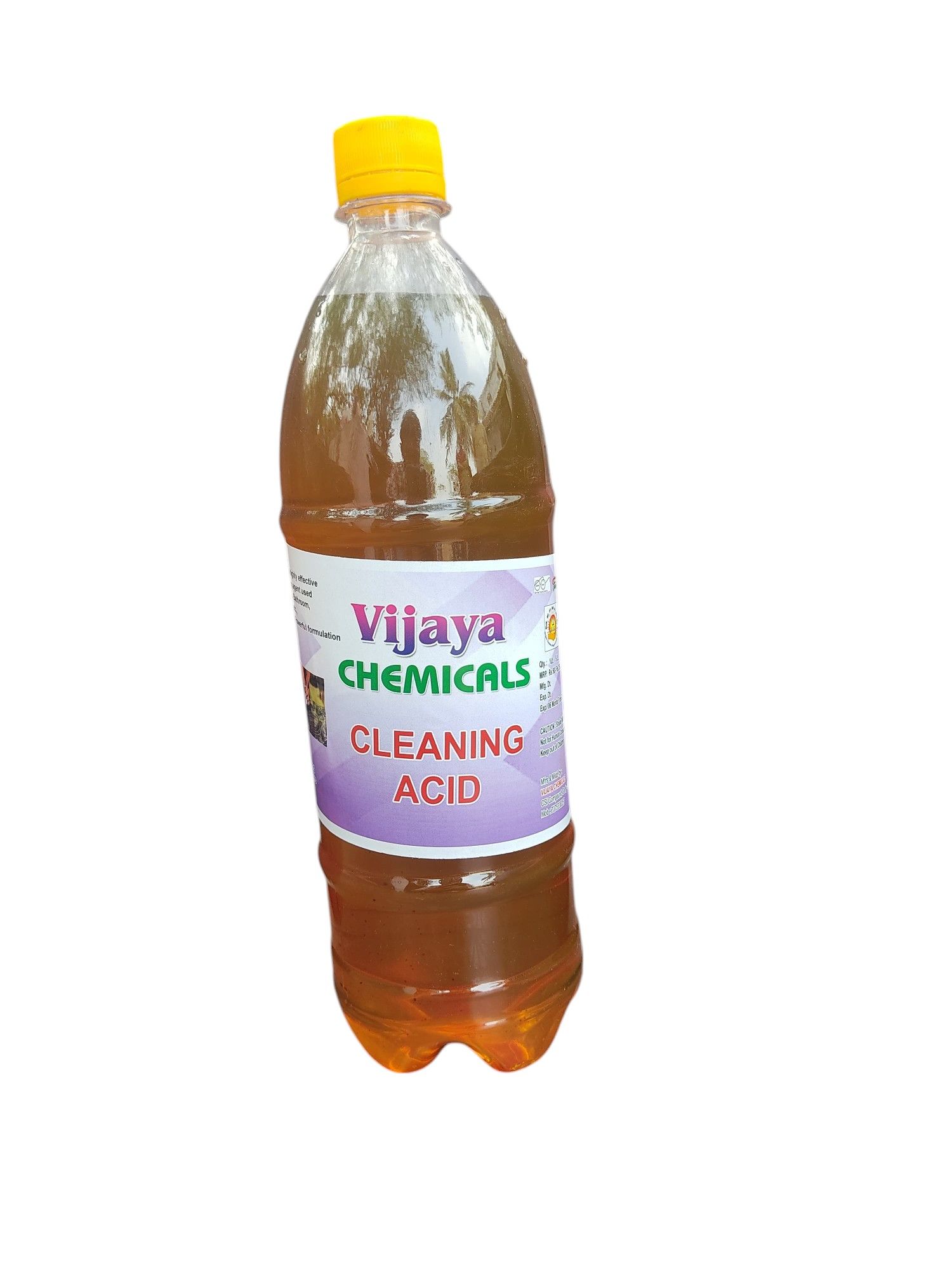 Here is a SEO optimized title for the product:Vijaya Chemicals Cleaning Acid - 1L.This powerful cleaning acid is also great for cleaning metal surfaces, such as pots and pans, and can even be used to descale coffee makers and kettles.