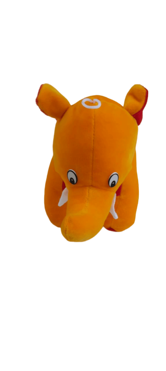  Cute and Soft Orange Elephant Plush Toy for Kids