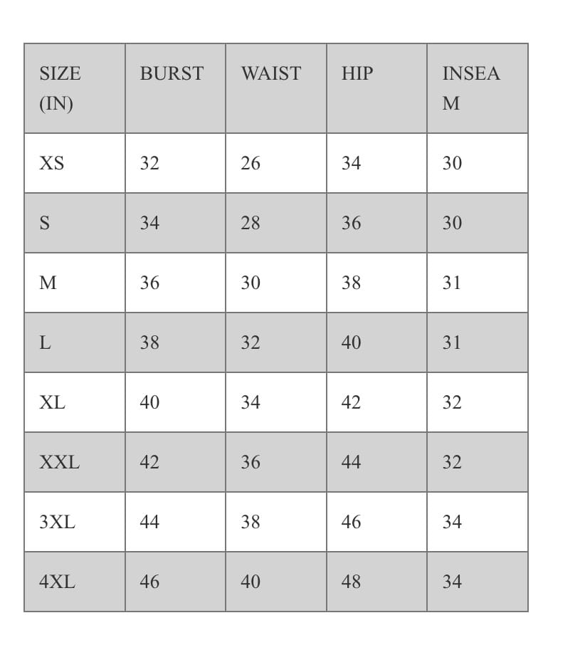 Size Guide