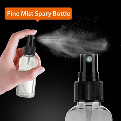 namaskaram 100ml Empty Refillable Fine Mist Sprayer Spray Bottle Atomizer with Ultra-Fine Mist Pump, 100 ml -(Pack of 2)