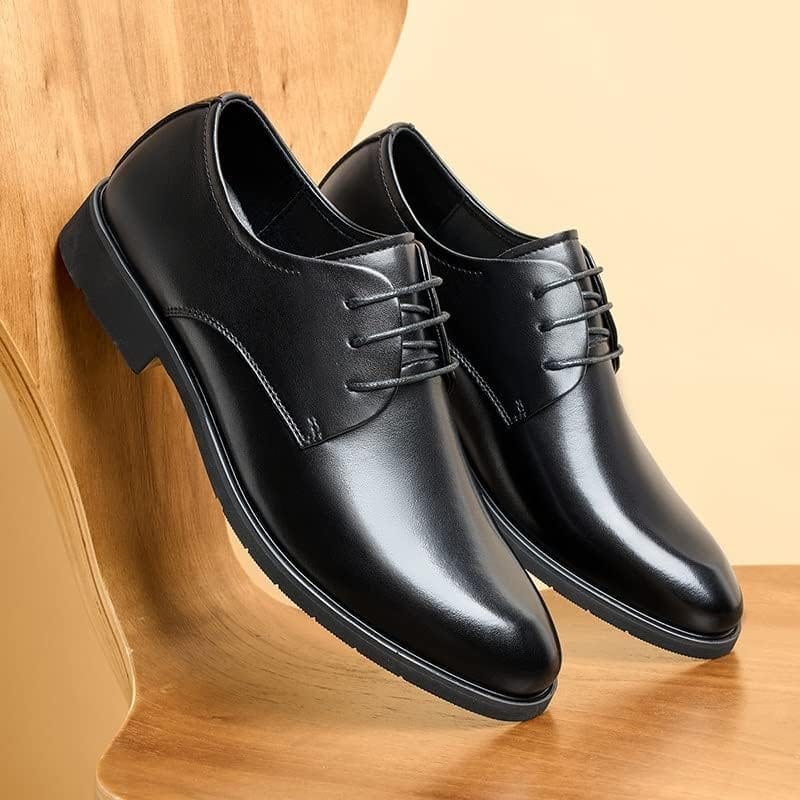 WUGO::Latest Gorgeous Men Formal Shoes|Black Derby Shoes|Office Shoes For Men's & Boys (Free Home Delivery)