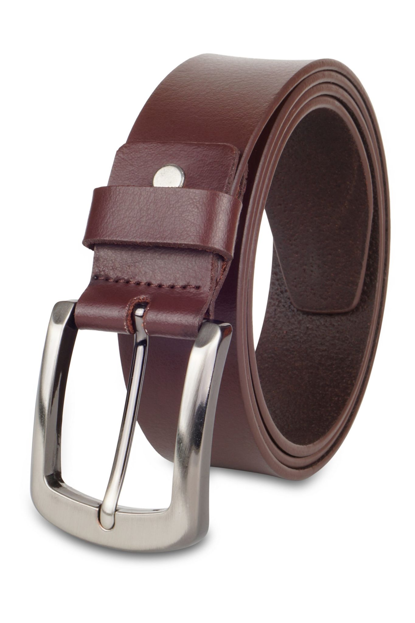 Newhide Brown Leather 35 mm Casual Designer Belt ONBCSRL3850