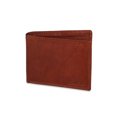 Designer Dual-Tone Tan Leather Wallet M18 - RFID Protected