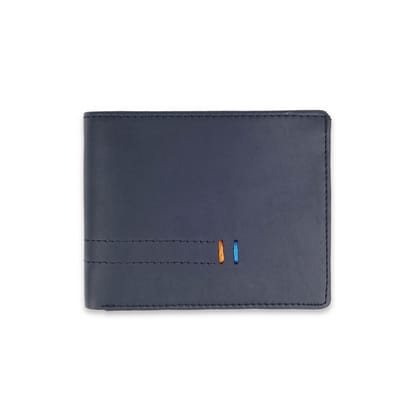 Designer and Embroidered PU/Vegan Leather Wallet in Blue - UM38