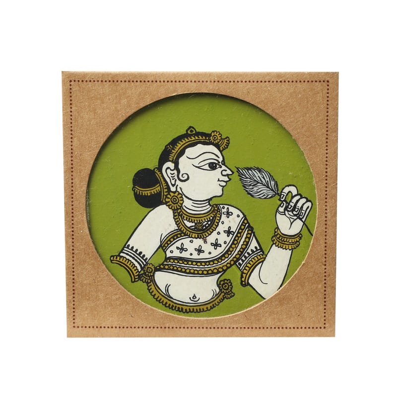 GANJIFA Hand Painted Fridge Magnet Ritu Shishir Rani