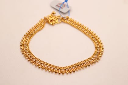 Gold Plated Traditional Indian Payal Anklet For Women