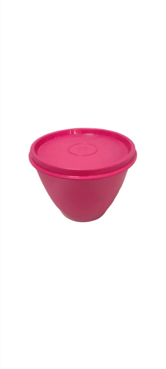  "Large Plastic Mixing Bowl with Lid - Pink"