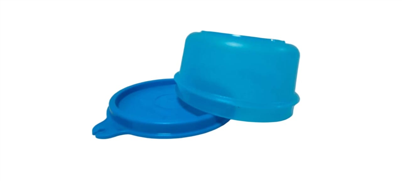 Tupperware Modular Mates Small Round Bowl Set with Blue Lid