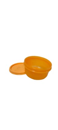 Tupperware 1.5 Cup Round Modular Bowl With Lid - Orange