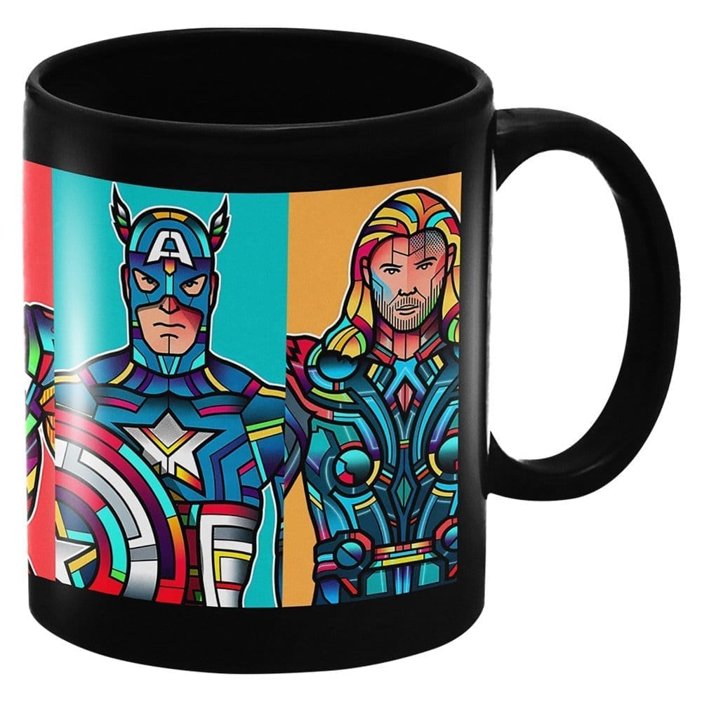 Designer Ceramic Mug-Superheros Art Deco Design-01-By EqualLife -EL7222124