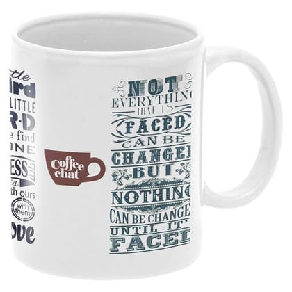 Designer Ceramic Mug-Inspirational Quotes Design-By EqualLife -EL7222130 - White