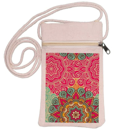 Eco-Friendly Recycled Cotton Canvas Mobile Phone Sling  Bag - Design-2 - EL8220182