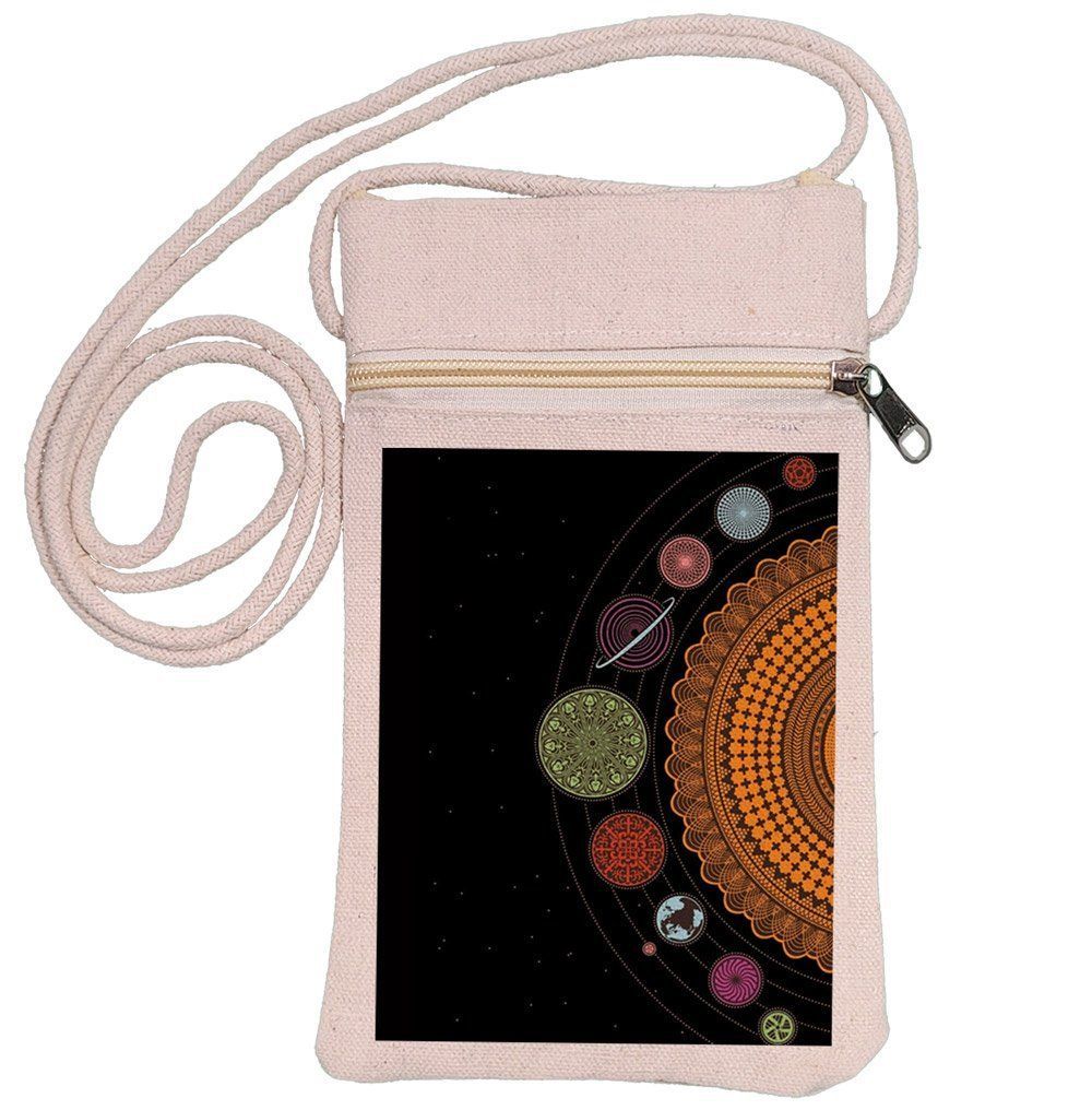 Eco-Friendly Recycled Cotton Canvas Mobile Phone Sling  Bag - Design-9 - EL8220189