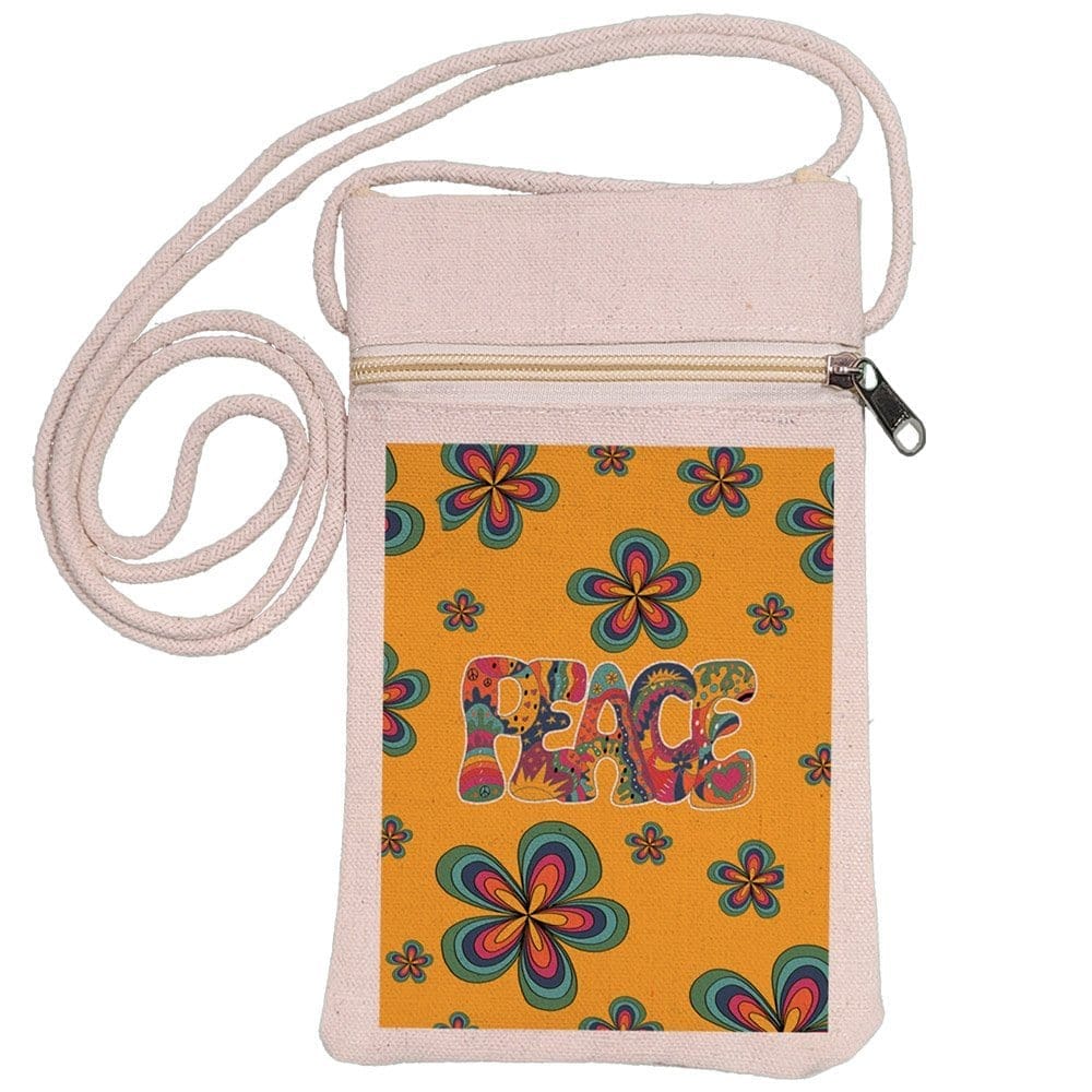 Eco-Friendly Recycled Cotton Canvas Mobile Phone Sling  Bag - Design-57 - EL8220237