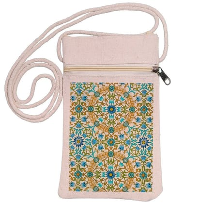 Eco-Friendly Recycled Cotton Canvas Mobile Phone Sling  Bag - Design-16 - EL8220196