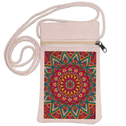 Eco-Friendly Recycled Cotton Canvas Mobile Phone Sling  Bag - Design-27 - EL8220207