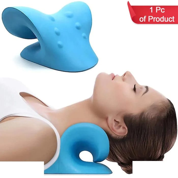 URBAN CREW Neck Relaxer | Cervical Pillow for Neck & Shoulder Pain | Chiropractic Acupressure Manual Massage | Medical Grade Material | Recommended by Orthopaedics