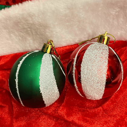 Wanna Party Festive Chrsitmas New York Balls Tree Hanging - 2PC