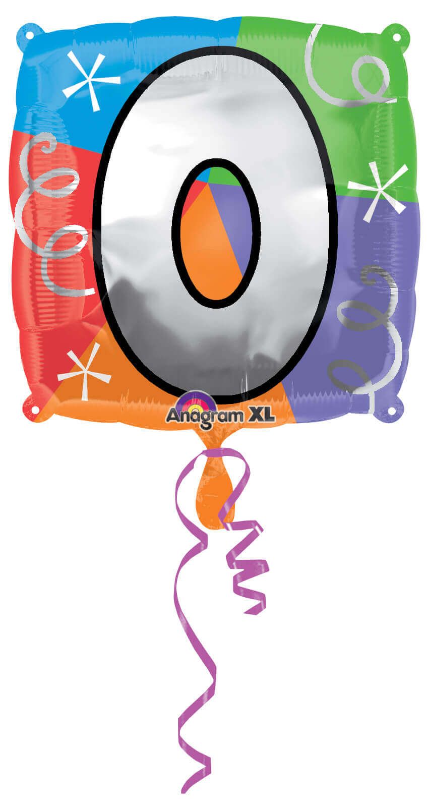 Wanna Party 18" LETTER O QUAD BALLOON