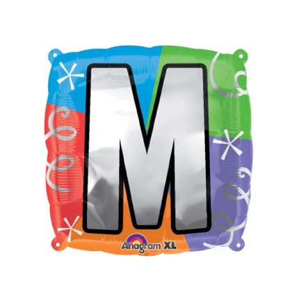 Wanna Party 18" LETTER M QUAD BALLOON