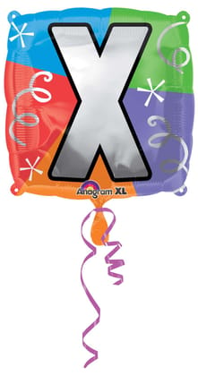 Wanna Party 18" LETTER X QUAD BALLOON