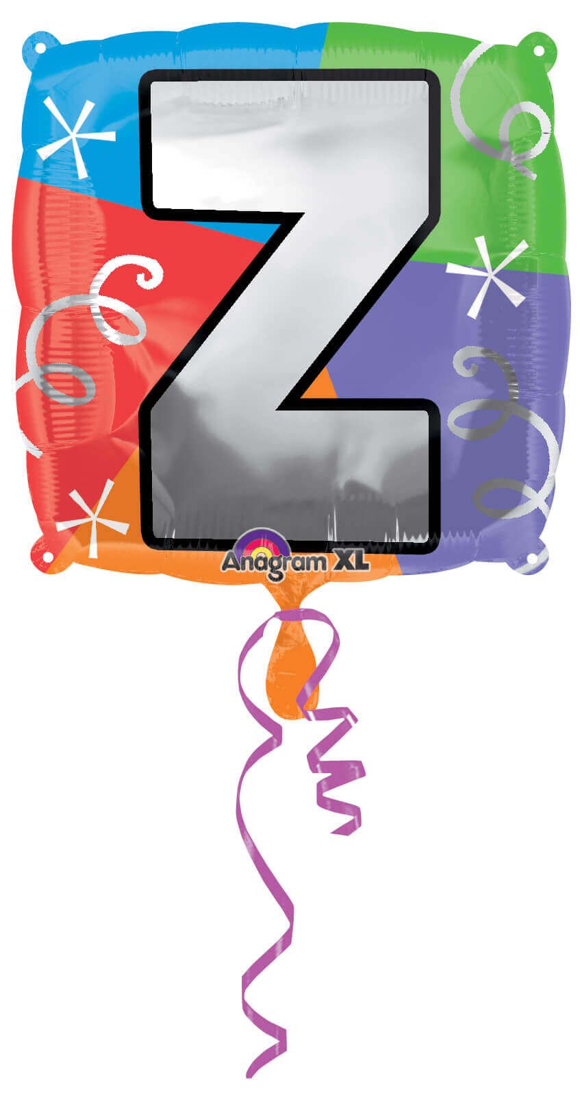 Wanna Party 18" LETTER Z QUAD BALLOON