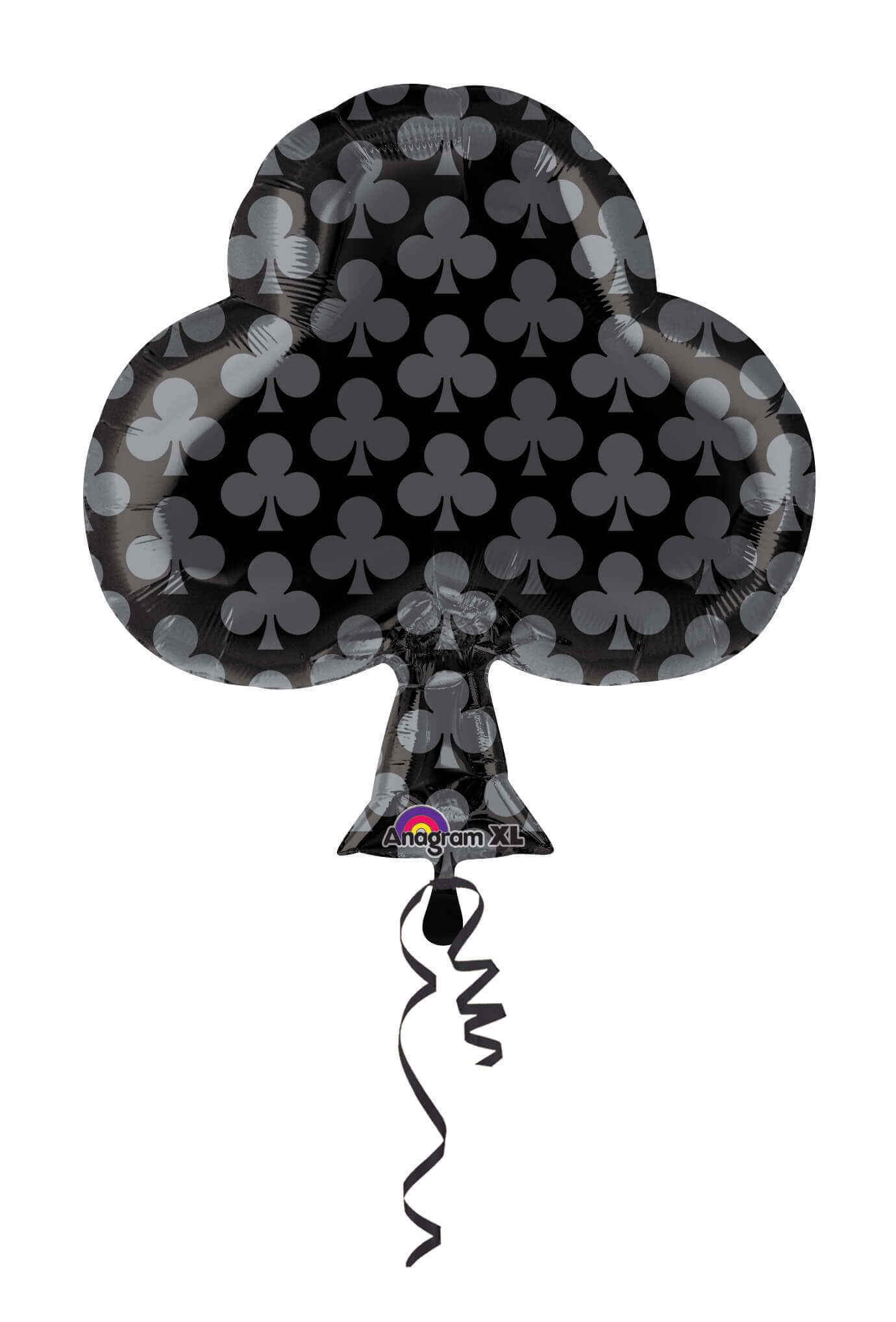 Wanna Party 18" Black Club Card Party Balloon