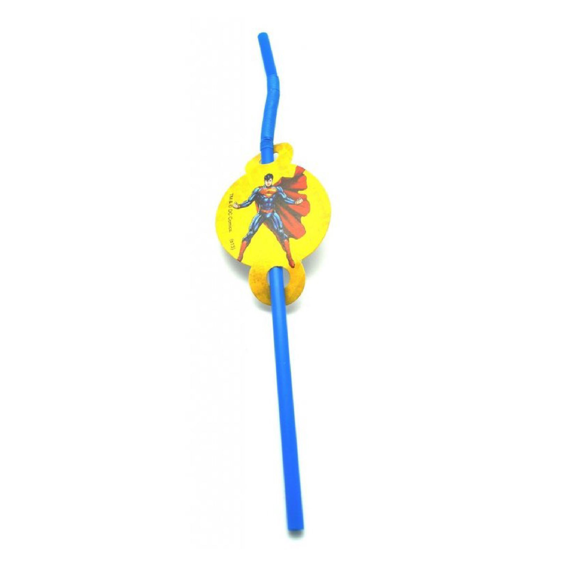 Wanna Party SuPerman Straws - 10PC