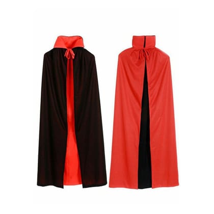 Wanna Party Halloween Reversible Red & Black Cloak