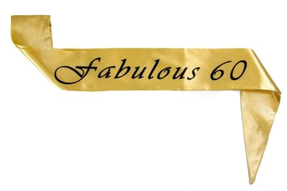 Wanna Party Fabulous 60 Sash