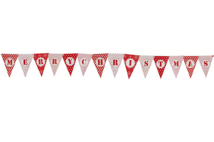 Wanna Party Merry Christmas Bunting Banner - 6FT