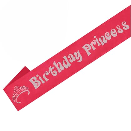 Wanna Party Birthday Princess Sash 84 inch