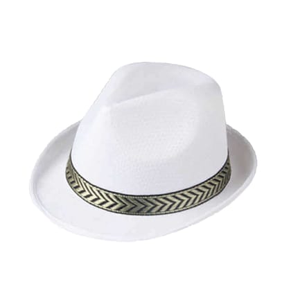 Wanna Party Fedora Hat White