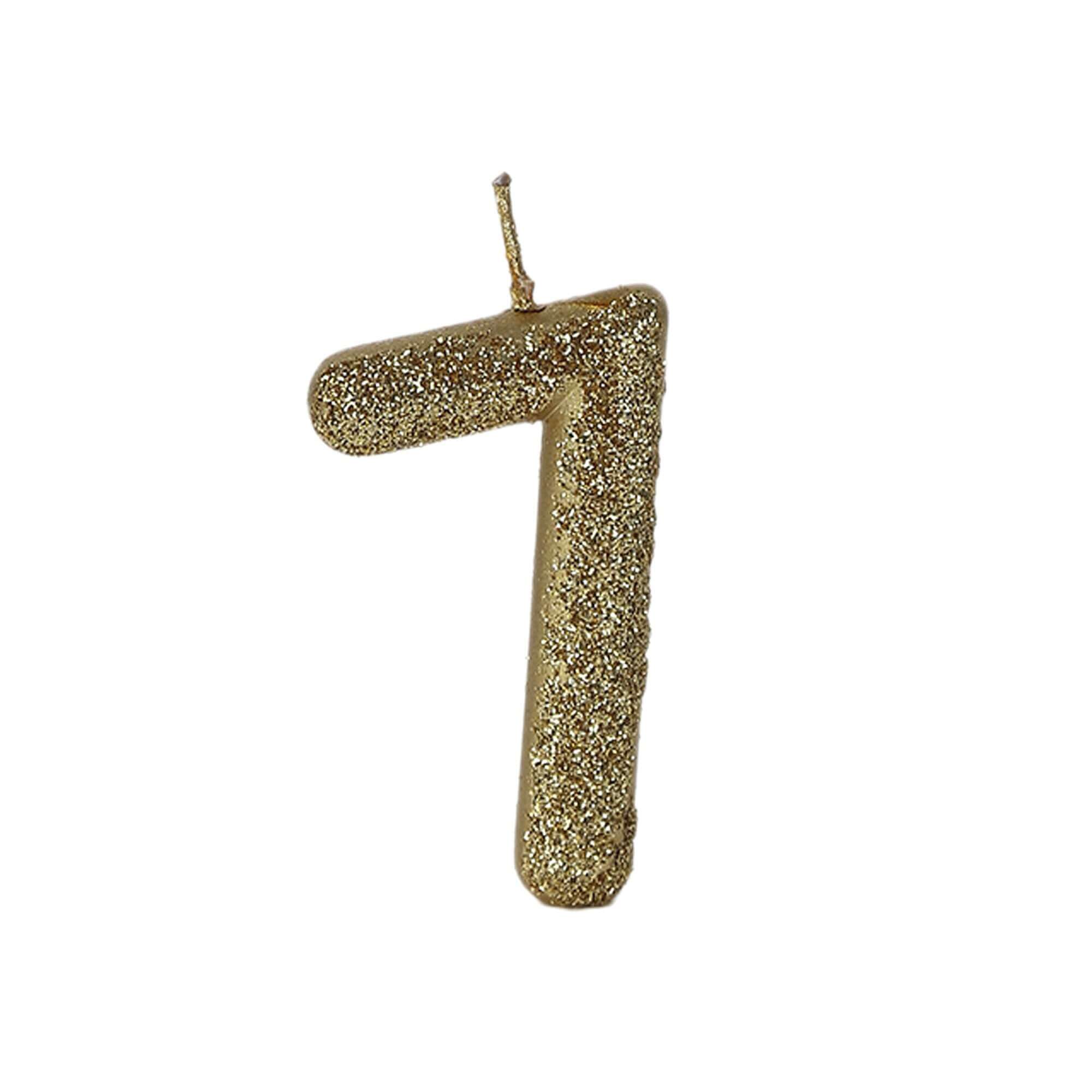 Wanna Party No. 7 Glitter Gold Candle