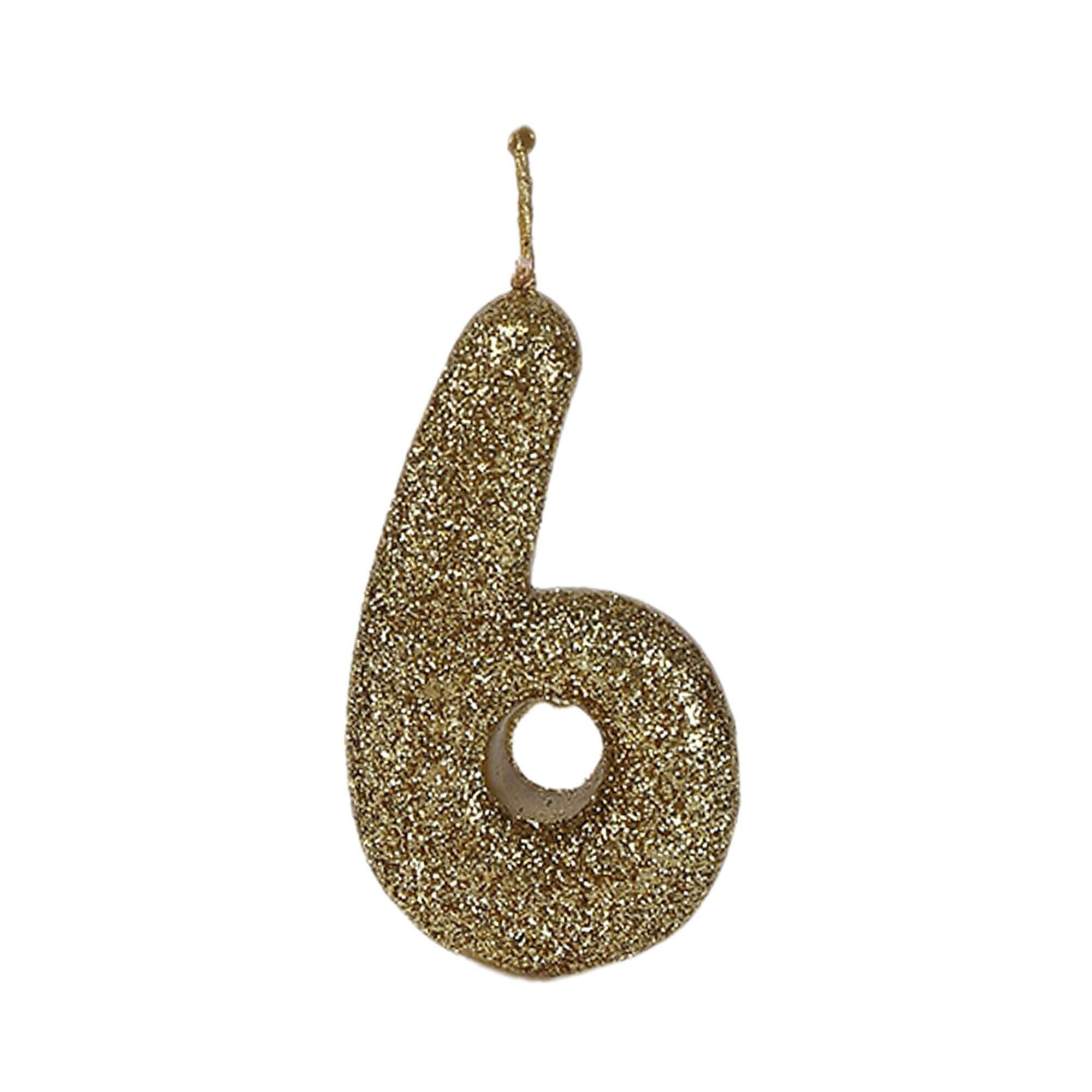 Wanna Party No. 6 Glitter Gold Candle