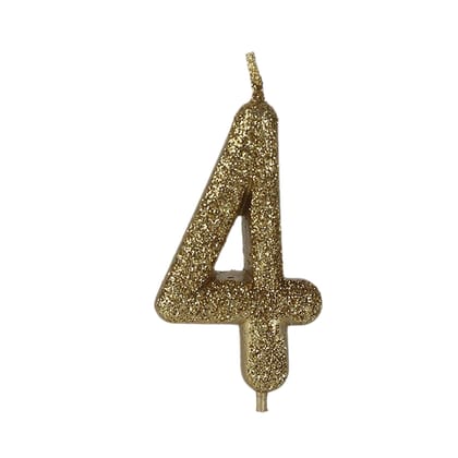 Wanna Party No. 4 Glitter Gold Candle