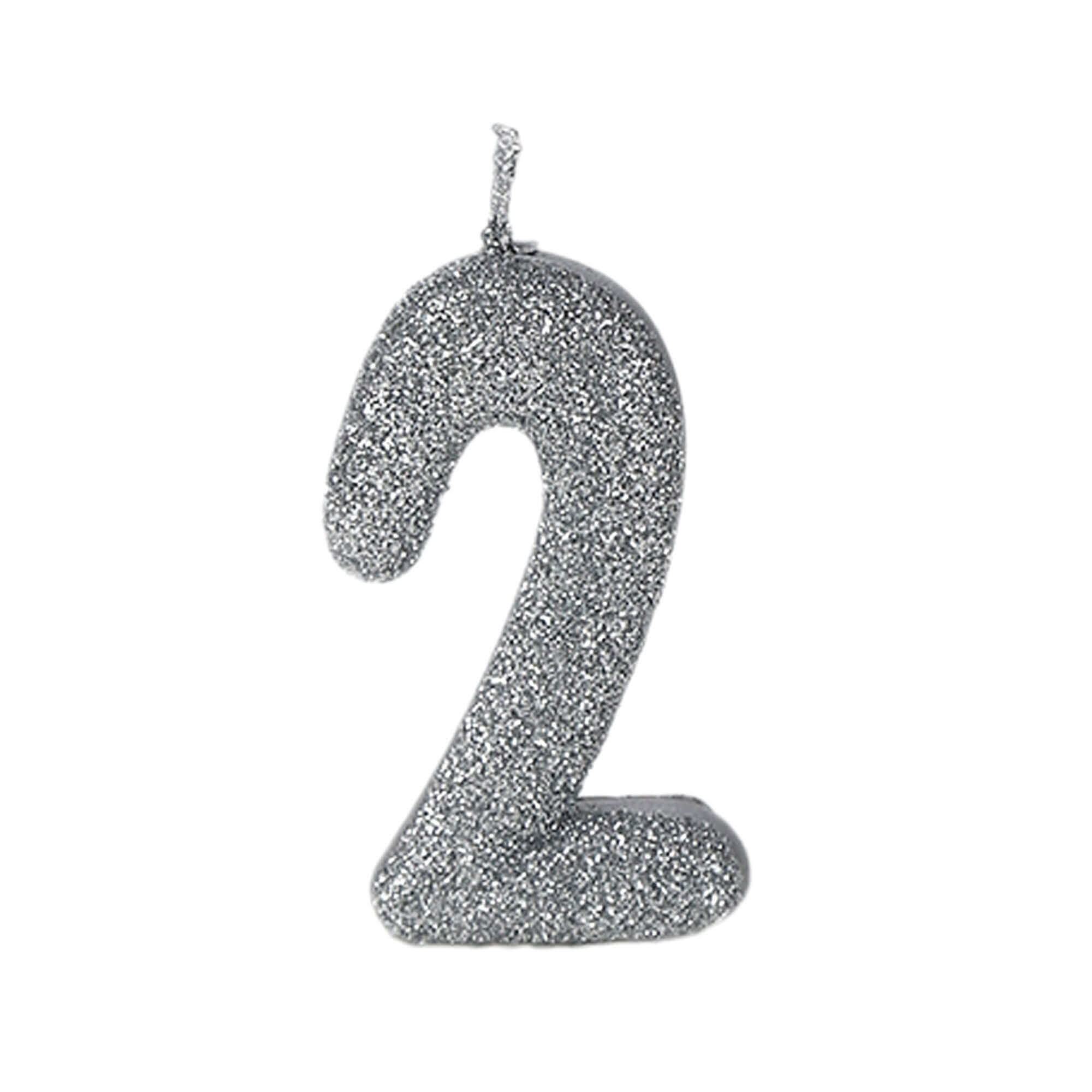 Wanna Party No. 2 Glitter Silver Candle