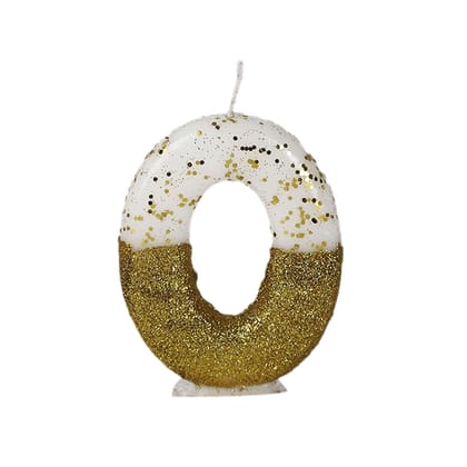 Wanna Party No. 0 Semi Glitter Gold Candle