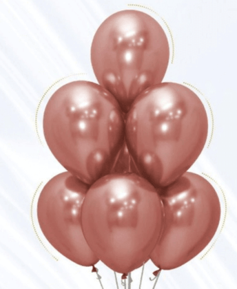 Wanna Party Chrome Rose Gold Balloons