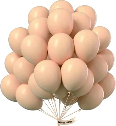 Wanna Party APricot Beige Color Balloons 10" - 100 PC