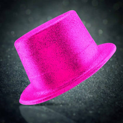 Wanna Party Glitter ToP Hat Lrg. Pink