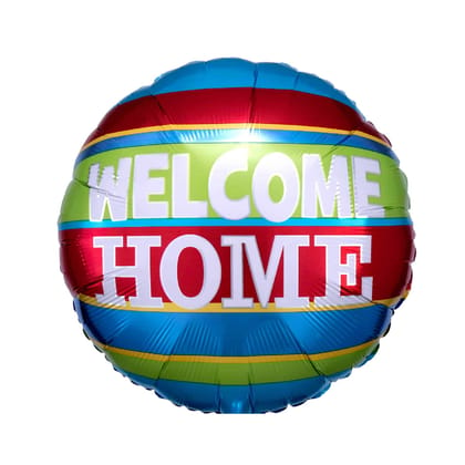 Wanna Party Welcome Home Colorful StriPes Balloon 18" S40