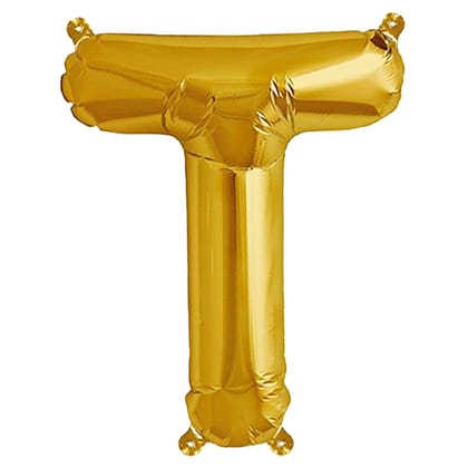 Wanna Party 16" Letter T Golden Balloon