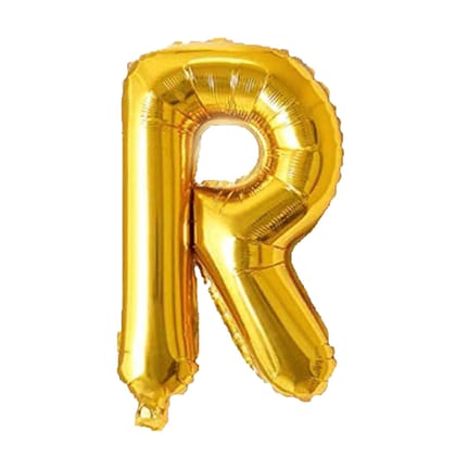 Wanna Party 16" Letter R Golden Balloon