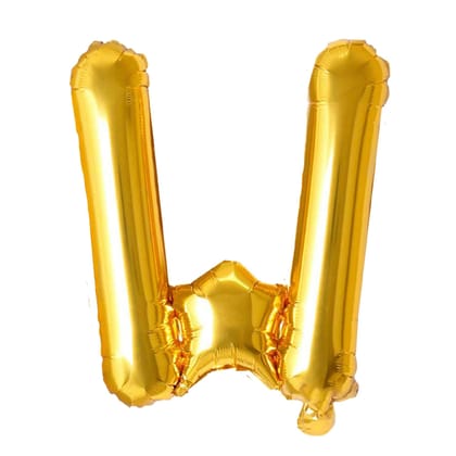 Wanna Party 16" Letter W Golden Balloon