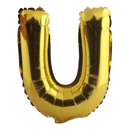 Wanna Party 16" Letter U Golden Balloon