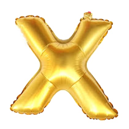 Wanna Party 16" Letter X Golden Balloon