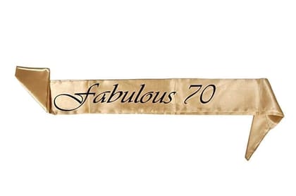 Wanna Party Fabulous 70 Sash