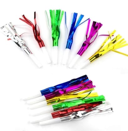 Wanna Party Foil Fringe Multicolor Blowouts - 12PC