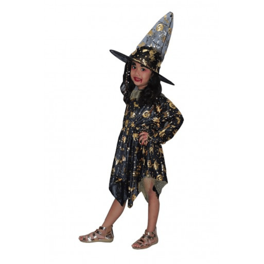 Wanna Party Witch Costume w/Hat Size L